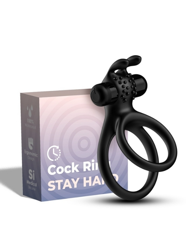 Censan Çift Halkalı Manyetik Şarjlı Penis ve Testis Halkası – Klitoris Uyarıcılı, Suya Dayanıklı, Çiftler İçin Tasarlanmış Titreşimli Model