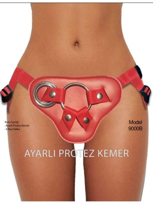 Censan Forjin Ayarlanabilir 3 Halkalı Belden Bağlama Kemeri Kırmızı