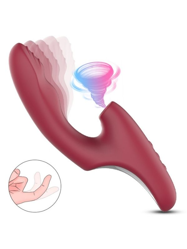 Censan FoxShow Kissers G10 Şarjlı Akıllı Rabbit Vibratör – G-Spot &amp; Klitoris Uyarıcı | Çift Motorlu | Dalga Hareketli | Su Geçirmez