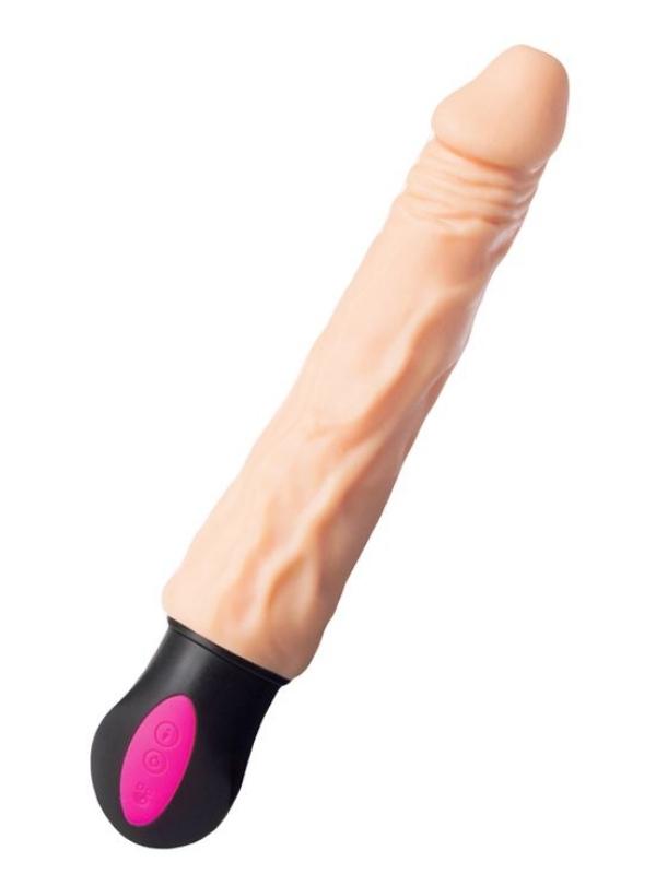 Censan Isıtmalı Realistik Vibratörü TPE Ten 25 cm