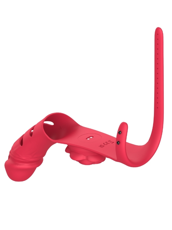 Censan Parmak takılabilir fiziksel dildo + Gül Titreşimli 2&amp;#39;si 1 arada yeni tasarım parmak vibratörü