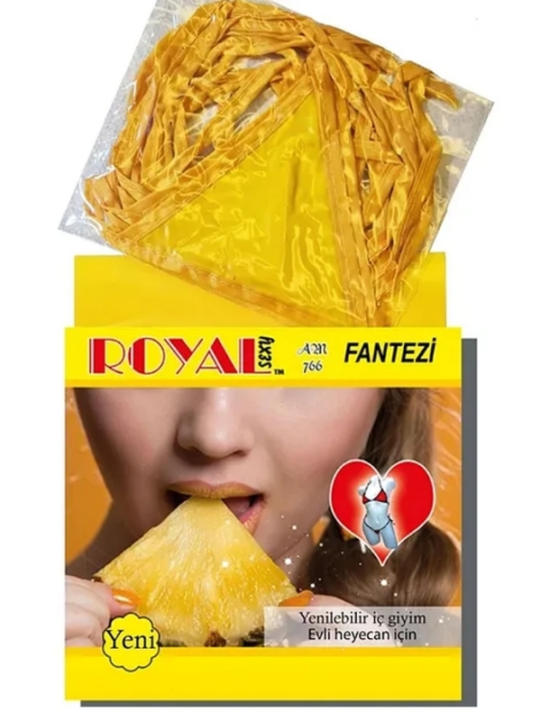Censan Royal Yenilebilir Tanga Sütyen Ananas Aromalı