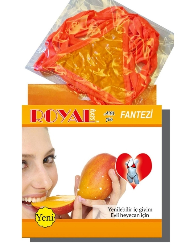 Censan Royal Yenilebilir Tanga Sütyen Şeftali Aromalı