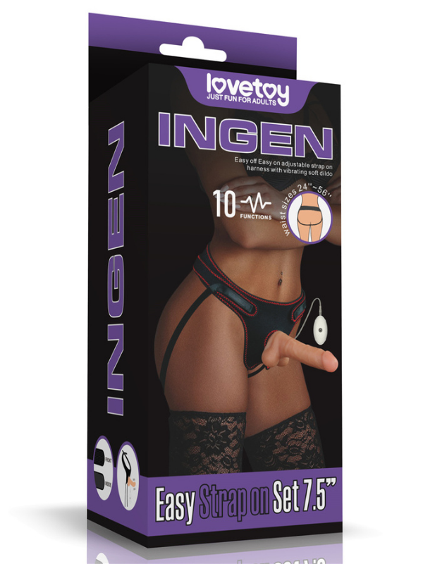 Censan Vibrating Easy Strapon Set 7.5 İnç Belden Bağlamalı Model2