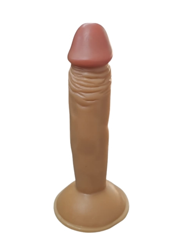 Gerçekçi Testissiz Melez Dildo 18 cm