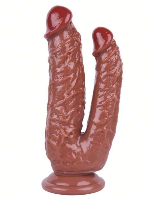 Noctis 19cm Kahverengi Çiftli Dildo No:76