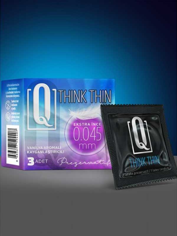 Q THİNK THİN 3&apos;LÜ EKSTRA İNCE PREZERVATİF