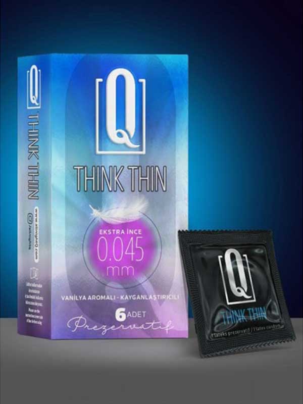 Q THİNK THİN 6&apos;LI EKSTRA İNCE PREZERVATİF