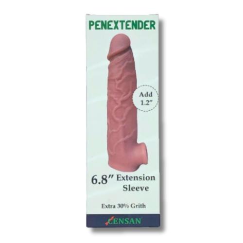 Penextender Testis Girişli Realistik Penis Kılıfı